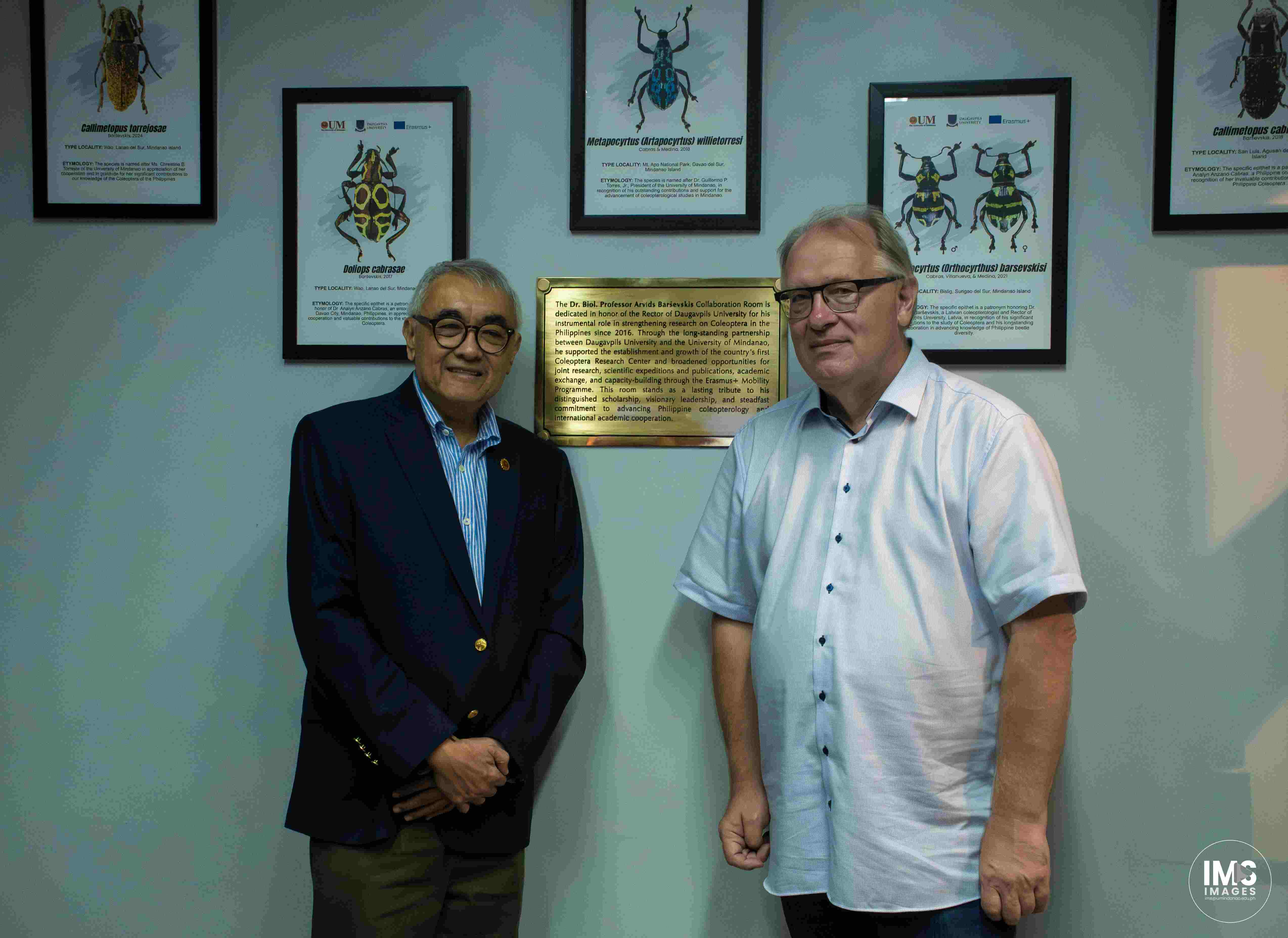 UM Dedicates Collaboration Room to Daugavpils University Rector Dr. Arvids Barševskis